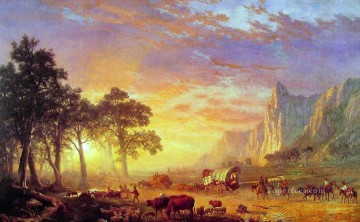  Sendero Arte - El sendero de Oregón Montaña Albert Bierstadt
